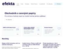 Tablet Screenshot of efekta.cz